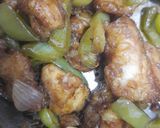 A picture of step 3 of Chicken Chilli dry.