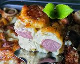 Foto langkah ke 9 dari resep Schotel Roti Tawar Sosis Mozzarella 🧀.