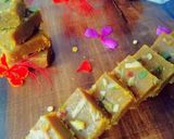A picture of step 7 of Corn Burfi.