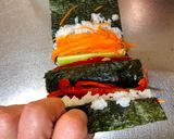 A picture of step 3 of Japanese Kawaii Roll Sushi.