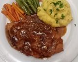 Foto langkah ke 6 dari resep Crispy chicken brown sauce with mashed potato.