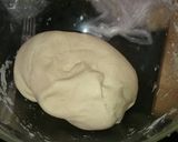 A picture of step 1 of Arabic pita breads.