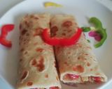 A picture of step 8 of Yummy Cheese crepe#4weekchallenge.