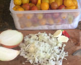 Foto del paso 2 de la receta: Salsa de tomatitos amarillos y pollo para pasta