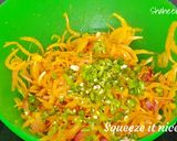 A picture of step 2 of Crispy onion pakoda / kurkuri kanda bhajji.