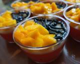 Cara Membuat Pudding Mangga Vla Susu Motif Batik Kipas 4