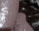 Foto langkah ke 5 dari resep Ube Brownies Basque Burnt Cheesecake.