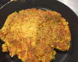 A picture of step 5 of Indian Spiced Vegetable Pancake.
