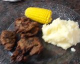 Foto del paso 7 de la receta: Torrejitas de acelga acompañada con ensalada/puré/cholo. grace
