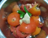 A picture of step 2 of Rajasthani Papad Curry.