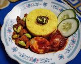 Foto langkah ke 4 dari resep Nasi Kuning Rice Cooker Simple (khas banjar).