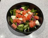 A picture of step 3 of Watermelon, walnut and feta salad.