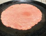 A picture of step 3 of Pink Jawar Roti.