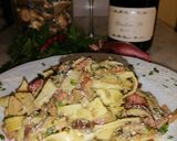 Foto del passaggio 5 della ricetta Tagliatelle funghi porcini e speck