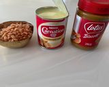 A picture of step 1 of Biscoff barfi.