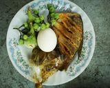 รูปขั้นตอนการทำที่ 1 ของ ข้าวผัดเขียวหวานไก่ ปลาสลิด ไข่ต้ม