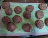 A picture of step 4 of Beetroot Burger patty.