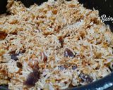 A picture of step 8 of Vangi Bhaat.