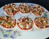 A picture of step 2 of Bread Pizza 🍕.