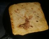A picture of step 4 of Square paratha.