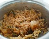 A picture of step 2 of Egg Biryani.