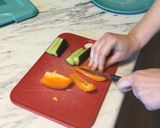 A picture of step 2 of Veggie wraps.
