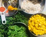 A picture of step 1 of Dill Dal sabji.