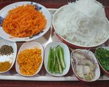 কমলার  খোসা কুচি দিয়ে মূলা ও গাজর ভাজি। Carrot and  Radish stir fry with Orange peel রেসিপির ধাপ 1 ছবি