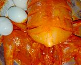 A picture of step 2 of Murgh Mussallim.