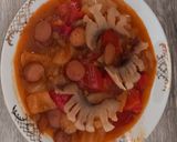 1925. Szalonnás virslis lecsó ! recept fázis 5 fotója