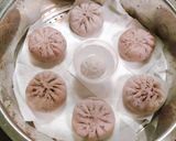 A picture of step 5 of Purple Rice and Red Bean Steamed Buns.