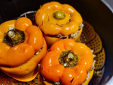 PIMIENTOS AMARILLOS, 🌶️🌶️con Relleno Árabe con Berenjenas🍆🍆 y Arroz...!