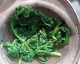 A picture of step 1 of Masala palak puri.