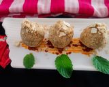 A picture of step 3 of Chokha na balls (Rice balls).