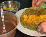 A picture of step 7 of Palak Paneer Frankie.