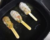 A picture of step 5 of Soyabean Kebab Stick Rolls.
