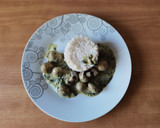 Foto del paso 5 de la receta: Champiñones en salsa con espinacas