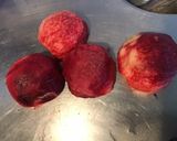 Une image de l'étape 2 de Compote pommes, pêches de vigne et raisins du jardin.