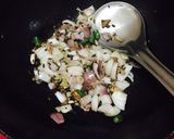 A picture of step 2 of Chana masala/ghughari.