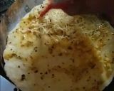 A picture of step 6 of Dominoes style garlic bread.