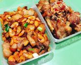 Hình bước làm 4 của món Tôm Rang Thịt Ba Chỉ 🦐 🐷