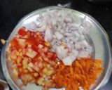 A picture of step 2 of #The Chef story#ATW1Cheese balls pineapple moori veggies jatpata.