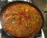 A picture of step 11 of Beef Steaks with Guajillo Chiles, Carrots, and Nopales.