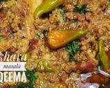 A picture of step 5 of Khara masala qeema.