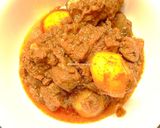 A picture of step 5 of Kasha Mangsho.