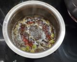 A picture of step 1 of Special elaichi chai.