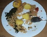 A picture of step 4 of Fried Rice-Potato meal#authormarathon#4weekschallenge#.