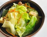 Hình bước làm 5 của món Canh cải bắp nấu nấm hạ thảo
