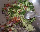 A picture of step 2 of Ragi flour mix vegetable soup.