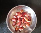 A picture of step 1 of Jack Fruit Seed Khichri.
